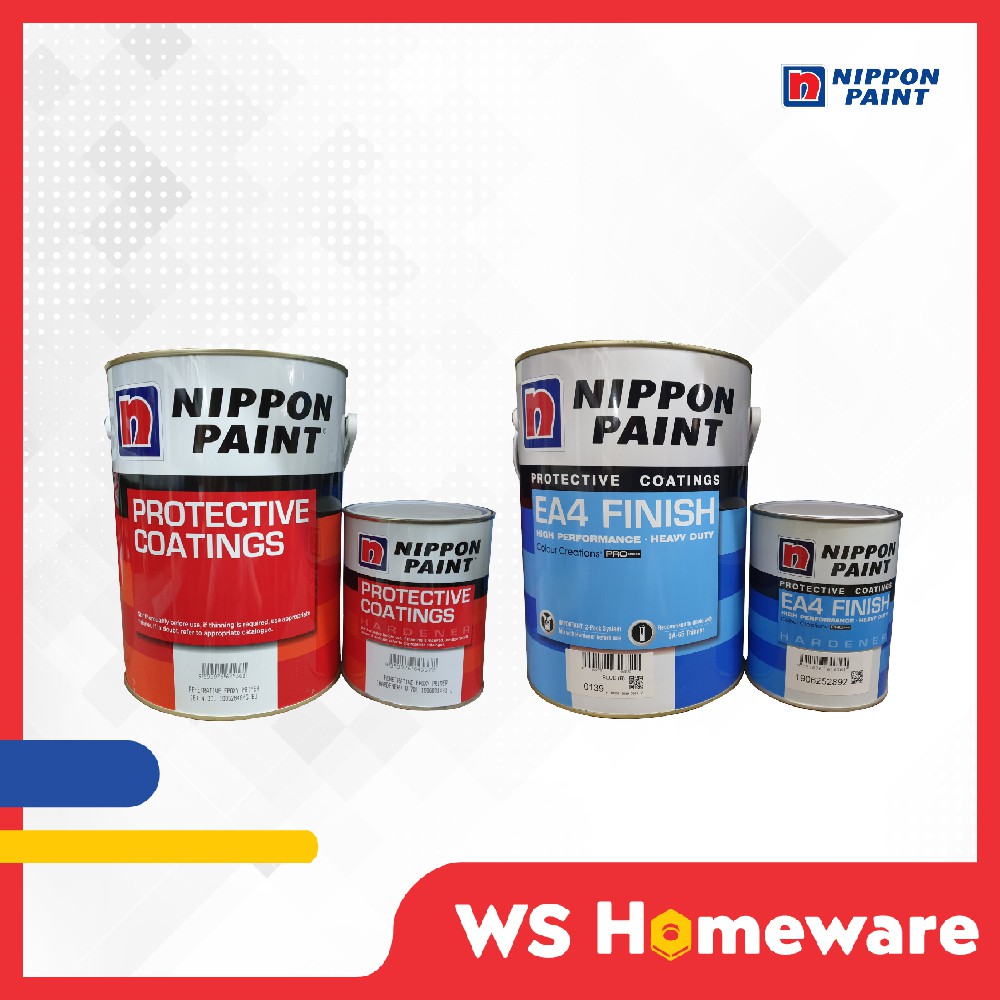 WS Nippon Paint Floor Paint Protective Coating EA4 Finish 5 Liter Epoxy ready mixed Shopee