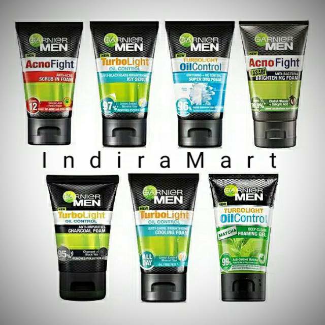 Garnier Men Turbolight Control Oil Control Foam Wasabi Matcha 100ml Shopee Singapore