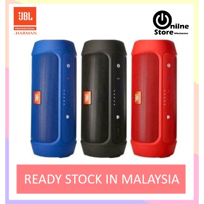 3 Months Warranty Jbl Charge2 Splash Proof Portable Bluetooth Speaker Ping Charge 2 Shopee Singapore