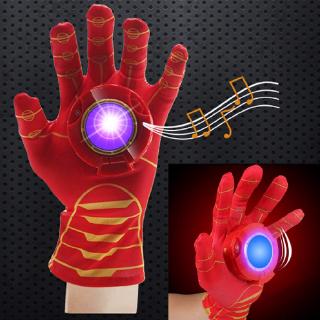 New Cosplay Gift Iron Man Hand Gloves With Light Boys Kids Toys Pretend #0