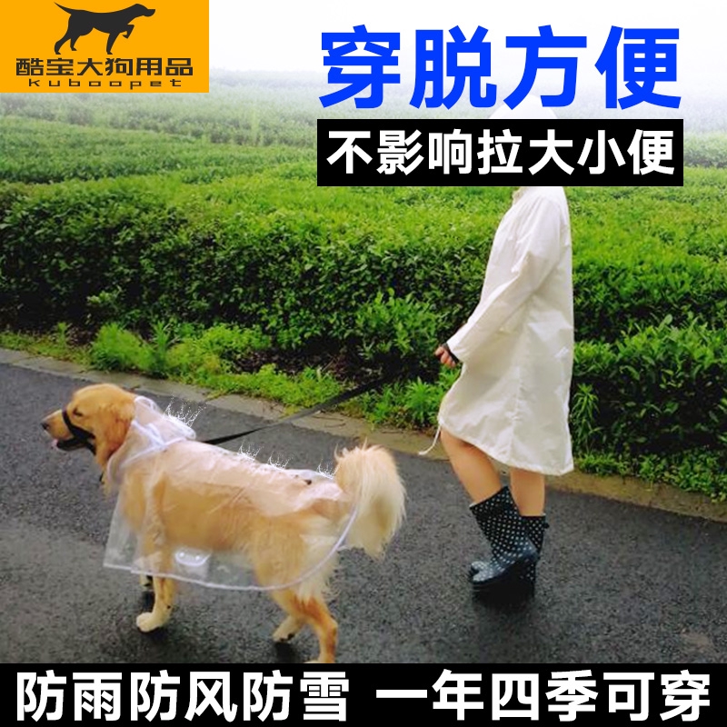 Dog Raincoat Large Medium Sized Kirky Dora Golden Hair