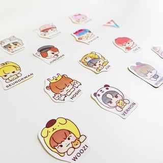 Seventeen Kpop Stickers - Luv Kpop