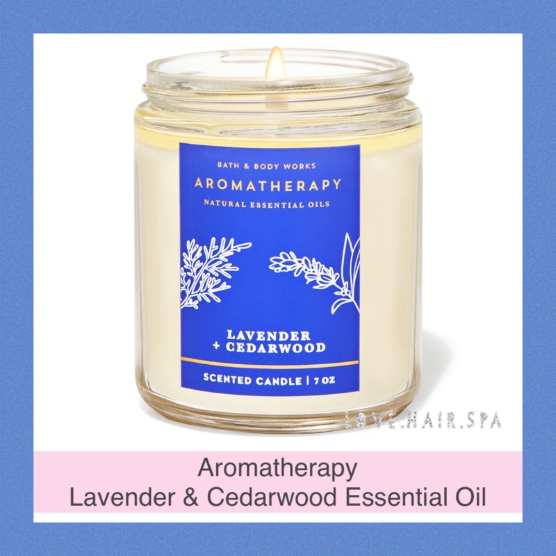 LAVENDER CEDARWOOD Bath & Body Works 1-Wick Scented Candle | Shopee  Singapore