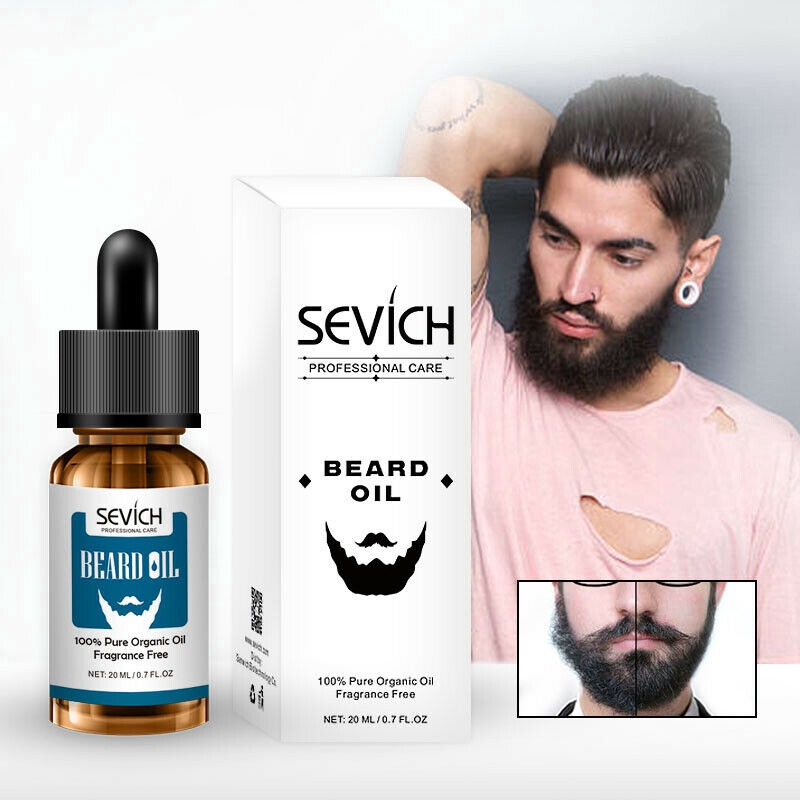Sevich Beard Growth Oil 20ml Organic Men Face Beard Oil 100 Natural Moisturizing Beard Oil Shopee Singapore