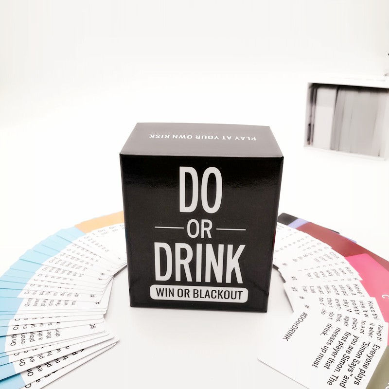 Do Or Drink Card Board Party Family Entertainment Adult Teenages Drinking Game Toy Shopee Singapore