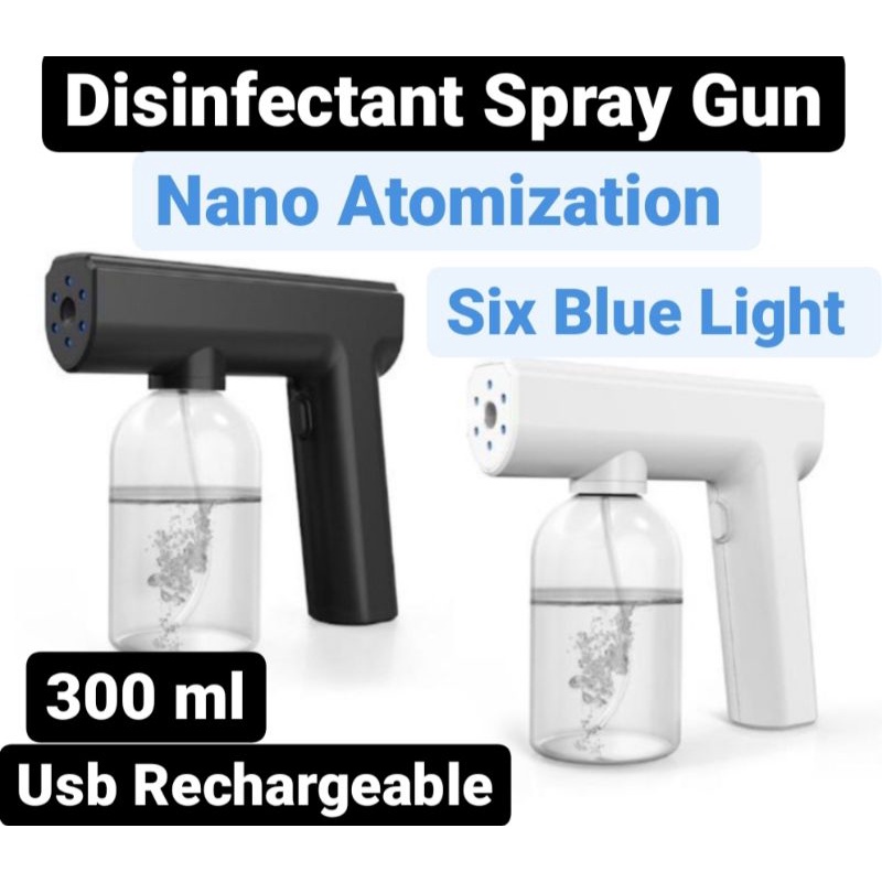 Improved Nano UV Spray Gun Sanitizer Sanitizing Sprayer Blue Light