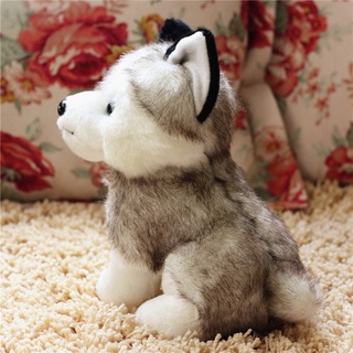 FHS 18CM Simulation Cute Dog Plush Toys Lovely Husky Animal Dolls Stuffed Soft Toys For Kids Boys Gift #3