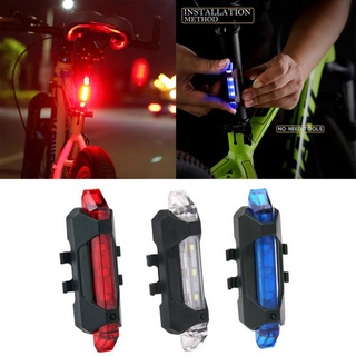 New Bicycle Tail Light Ultra Bright 7 Lighting Modes Bycycle light USB Rechargeable LED Cycling Rear Headlights Safety Warning Light Signal Light #7