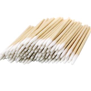 100Pcs Disposable Cotton Swab / Ultra-small Wood Applicator Brushes ...