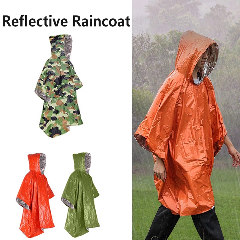 Multipurpose Waterproof Hiking Cloak Outdoor Jungle Emergency Poncho