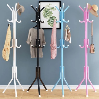 12 Hooks Clothes Rack Hat and Coat & Garment Hanger Floor Standing Rack