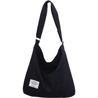 Image of thu nhỏ Canvas bag Korean version simple women's shoulder bag retro casual women's bag messenger bag large capacity canvas bag supply #0