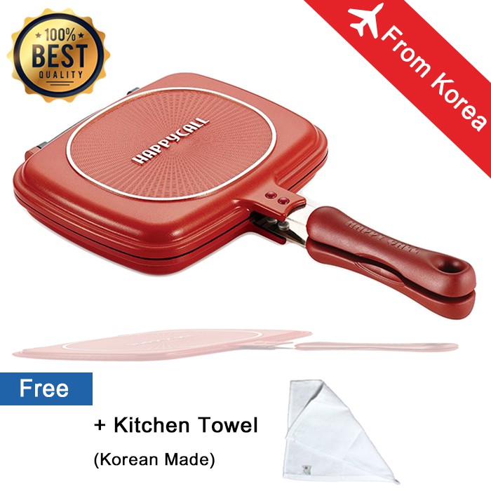 Happycall Nonstick 27cm Omelette Flip Double sided pan Cook ware Korean Made Shopee Singapore