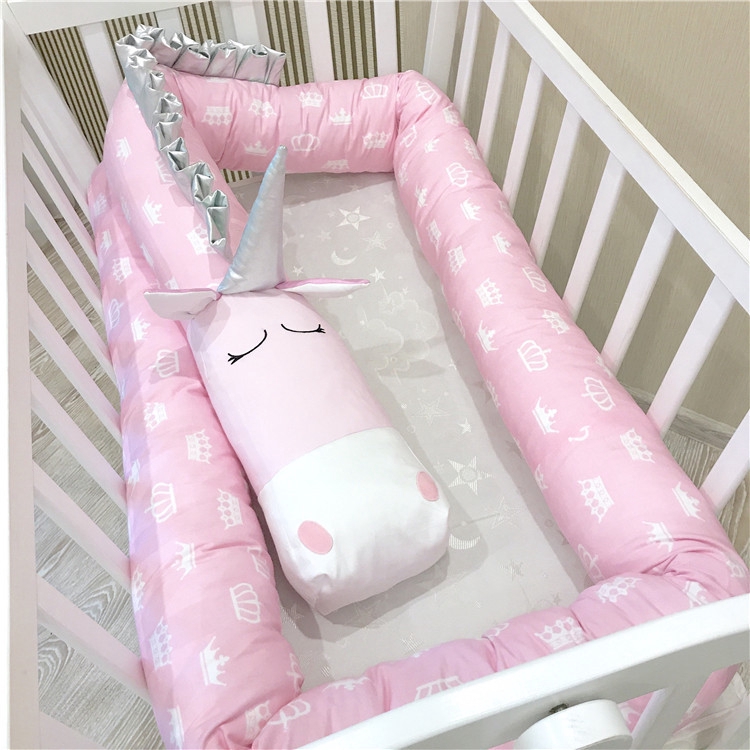 Unicorn Infant Crib Bumper Crib Rails Bed Protector Baby Crib