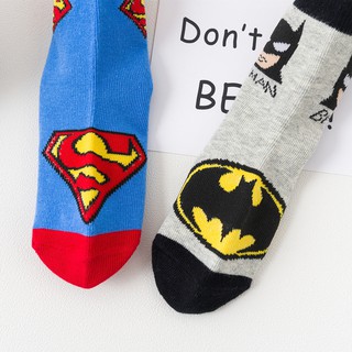 Superhero 5 Pairs Baby Boy Socks Cotton 1-3-5-8 Years Cartoon Socks for Kids #5
