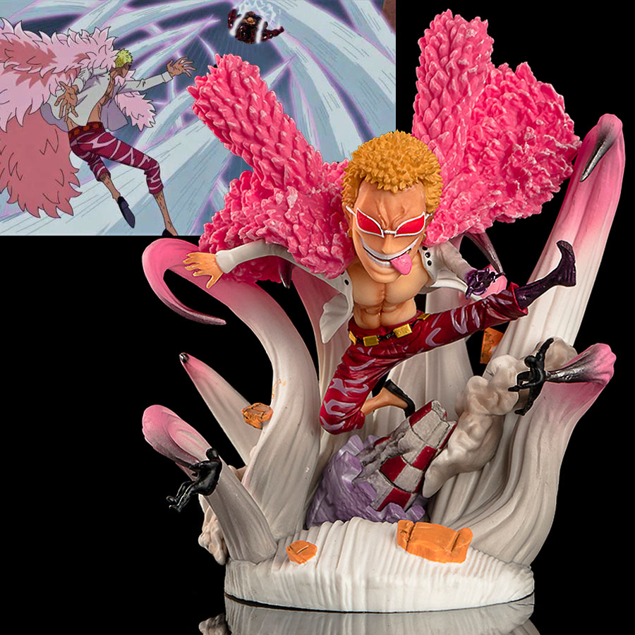 One Piece Figure Joker Doflamingo Gk Awakening Battle Ver Haki Ito Ito No Mi Seven Warlords Dressrosa Pvc Figure One Piece Devil Fruit Awakened Shopee Singapore