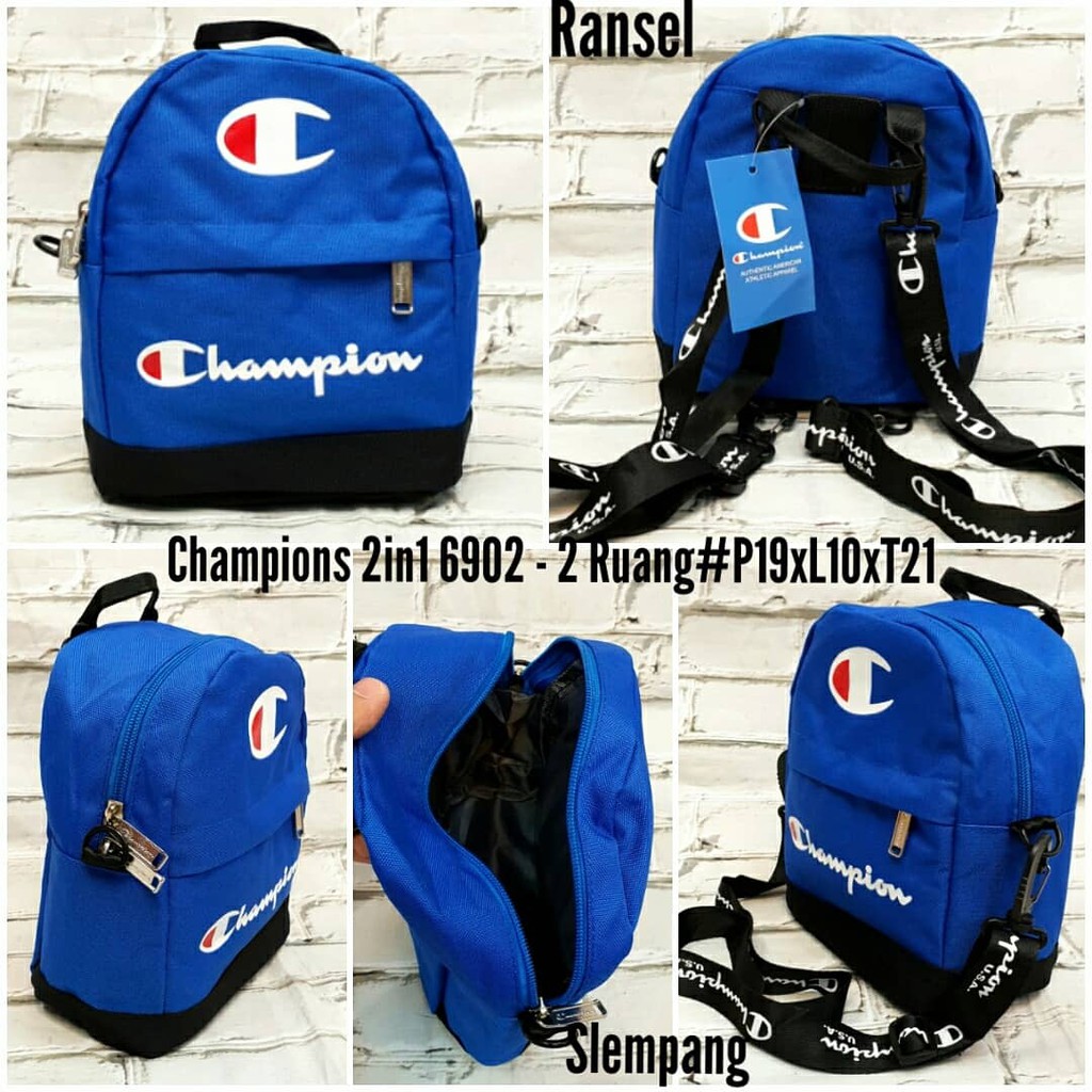 champion backpack blue