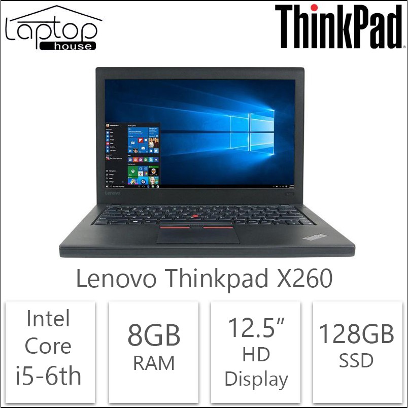 Lenovo X260 Intel Core I5 6th Gen 128gb Ssd 8gb Ram Shopee Singapore