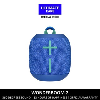 Ultimate Ears Wonderboom 2 Wireless Speaker, Deep Bass, 360 ° Surround Sound, Waterproof, 2 Speaker Connection