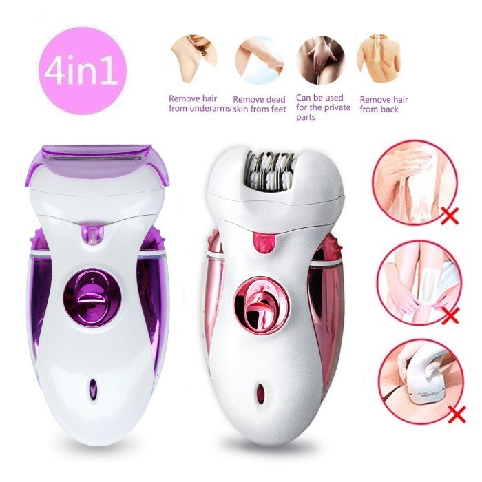 4 In 1 Portable Women Lady Hair Electric Eyebrow Trimmer Shaver