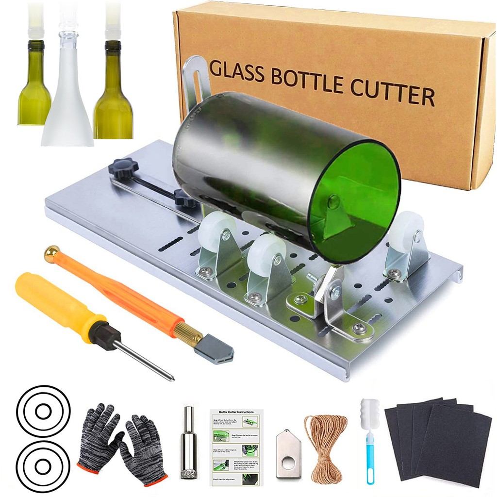 Glass Bottle Cutter, Upgraded Bottle Cutting Tool For Square