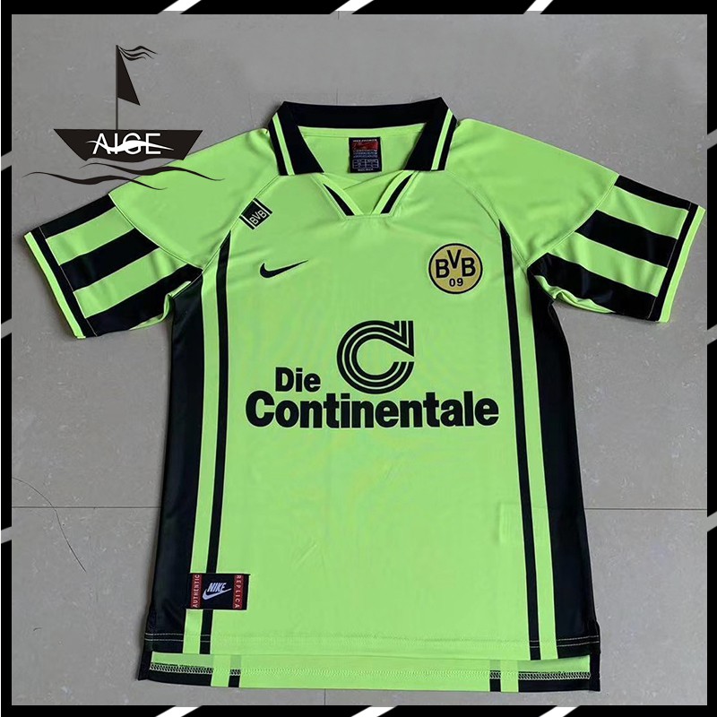 Aige Retro 1996 Dortmund Green Retro Jersey Soccer Jersey Shirt Shopee Singapore