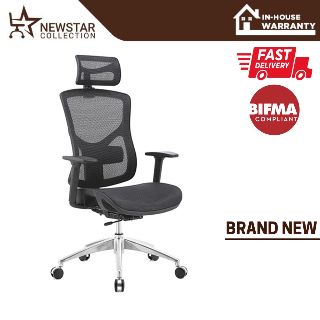 Newstar Ergo Full Mesh Office Chair [ Delivery within 24hrs ] Shopee