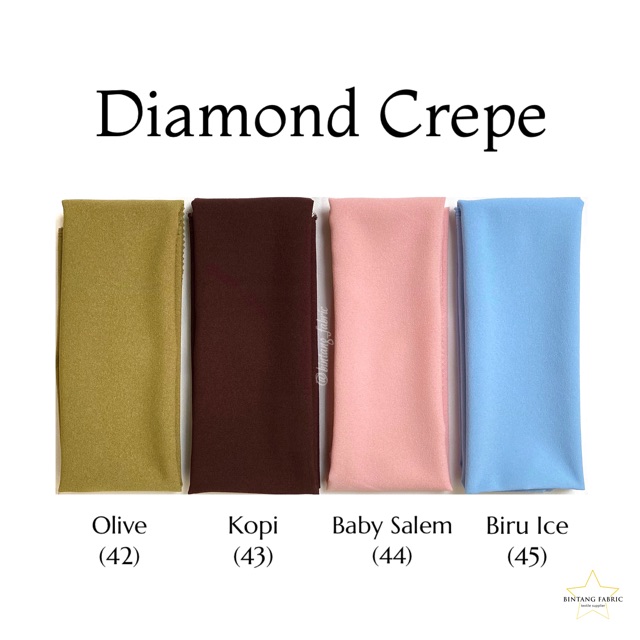 Diamond Crepe Georgette Italiano Stretch Fabric 1 2 Meters Bahan Kain Diamond Crepe Georgette Italiano Stretch 1 2 Meter Shopee Singapore