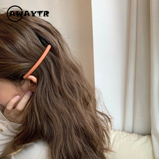 Image of thu nhỏ Korean Simple Fashion Hairpin Clip Women's Solid Color Hair Clip Pins Metal Barrettes Side Clip Hair Accessories #4