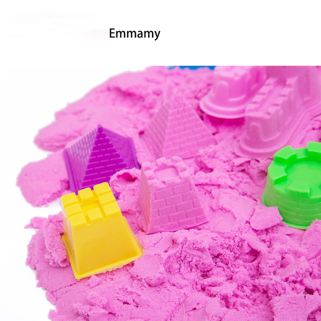 （100+PCS tool）EmmAmy® kids Kinetic Rainbow Sand Set with Tools Magic sand children toy kids toy mold kid dough – >>> top1shop >>> shopee.sg