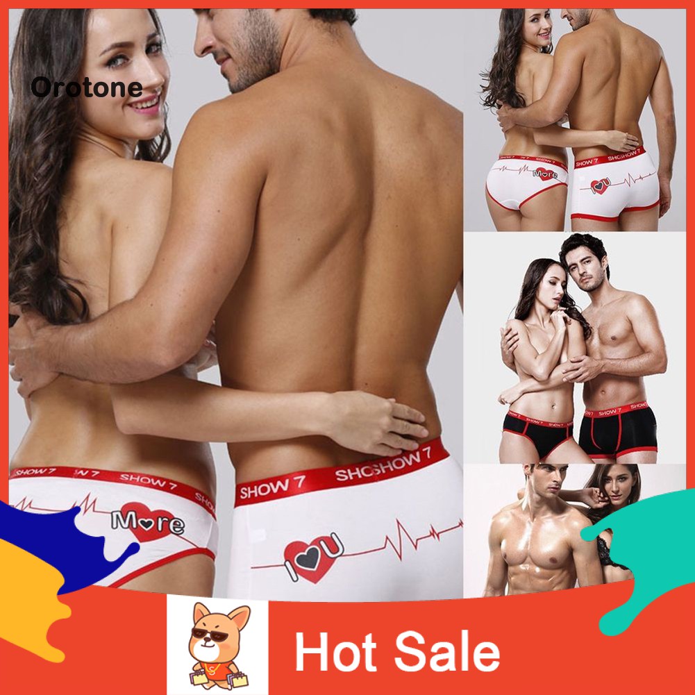 Or Lovers Couple Underwear Men S Briefs Women S Panties Knickers Thong Shopee Singapore