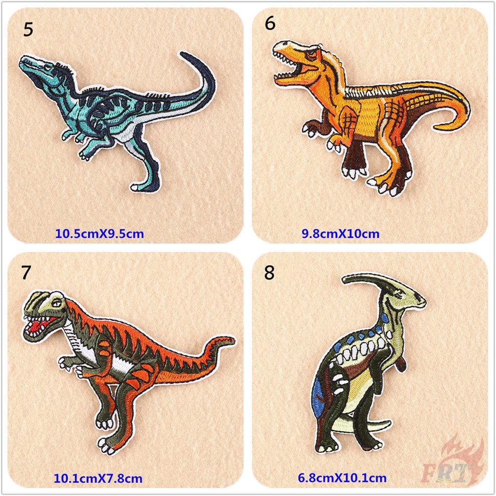 Image of  Animals - Dinosaur Patch  1Pc Jurassic Park Diy Iron-on/Sew-on Embroidered Clothes Badges Patch #5