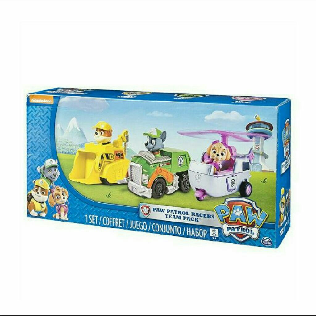 paw patrol rescue racers 3 pack