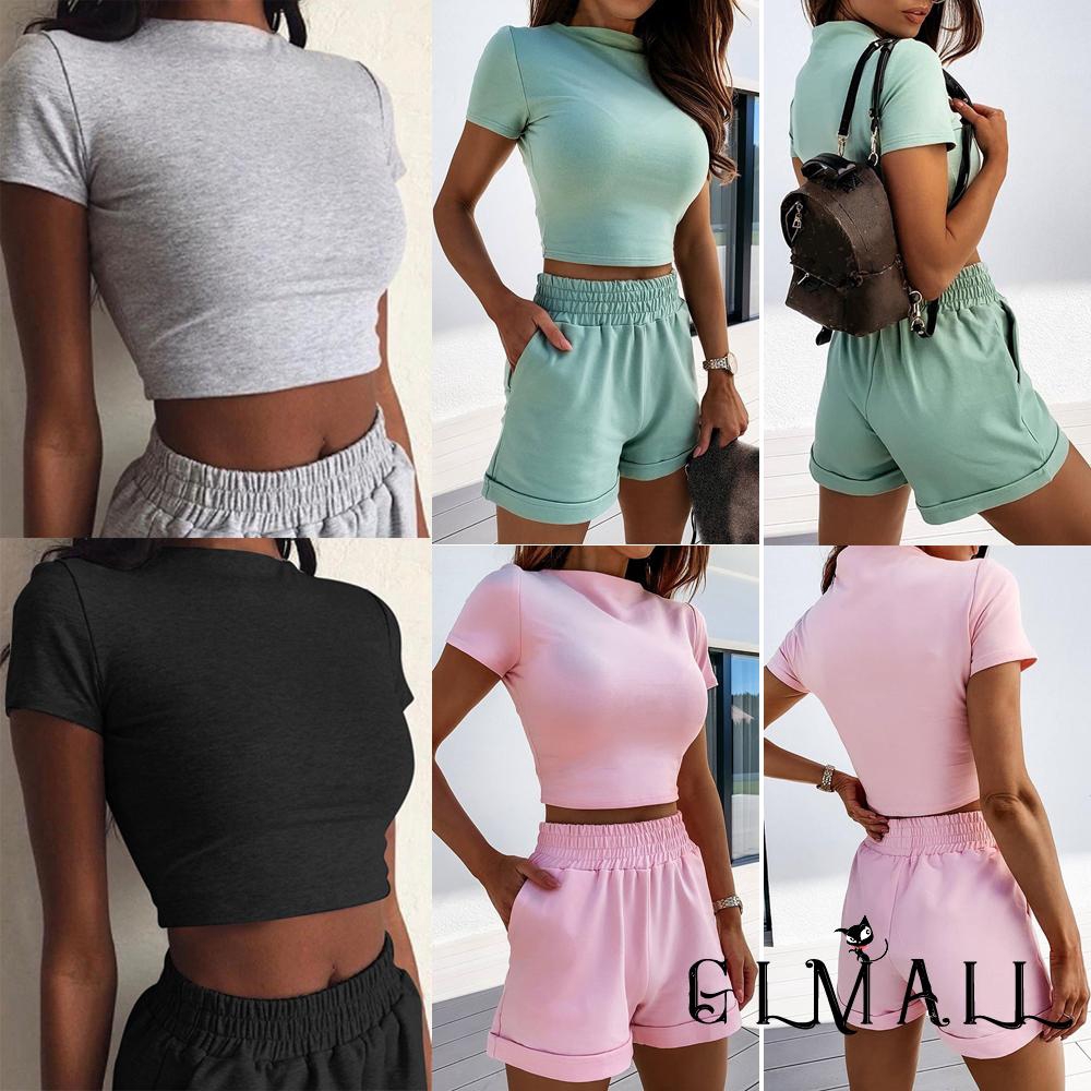 loose crop top for gym