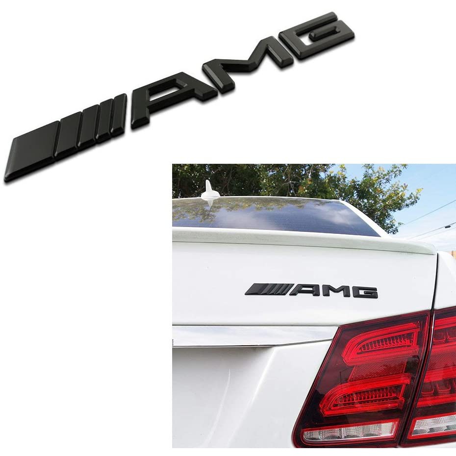 3D Mercedes Benz AMG Car Logo ABS Letter Emblem Decal for Car Side