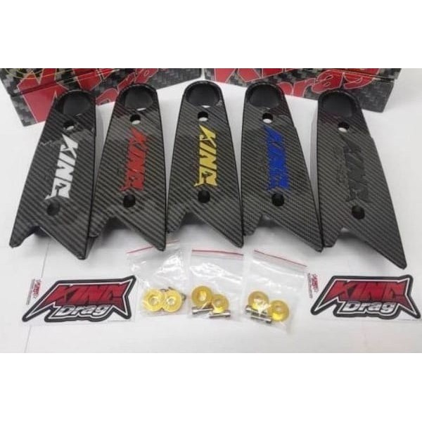 Kingdrag Swing Arm Cover Rubber Getah Carbon Fiber Swing Arm Universal Y15 Y125 Lc135 Sar003cb Shopee Singapore