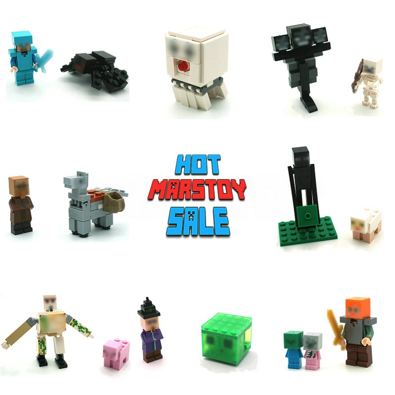 16IN1 Minecraft Building Blocks The Ghast Set Compatible Lego Toys For