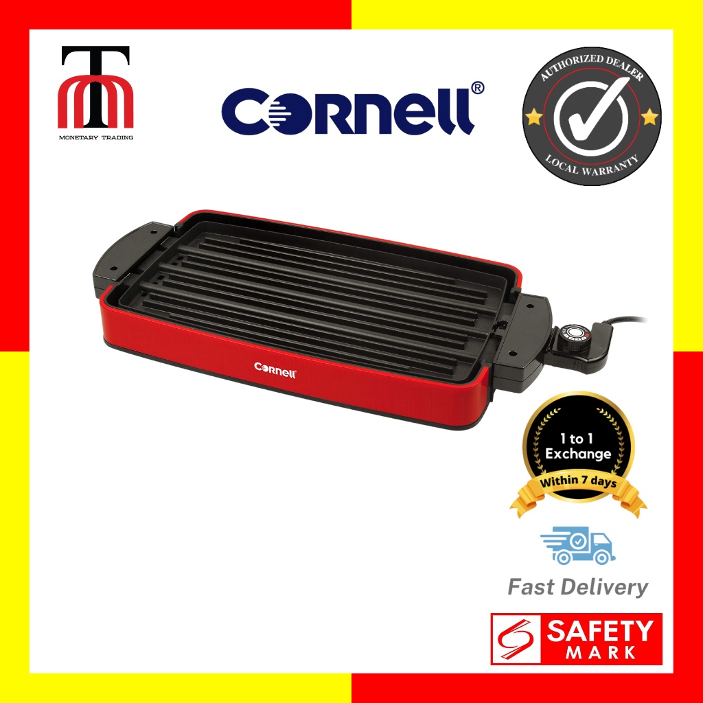 Cornell Indoor Electric BBQ Grill, Reversible and Portable CCGEL39N