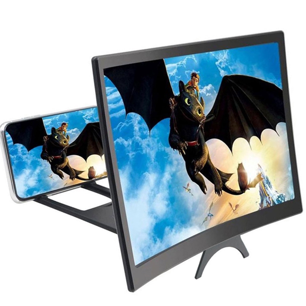 12 Inch Curved Mobile Phone Screen Magnifier L6 Hd Video Amplifier Kaca Pembesar Layar Enlarged Screen Shopee Singapore