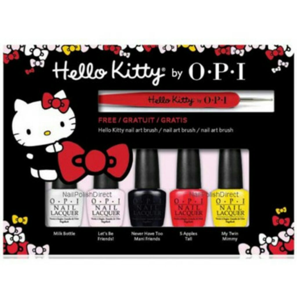 OPI Hello Kitty 5 Pc Mini Set | Shopee Singapore