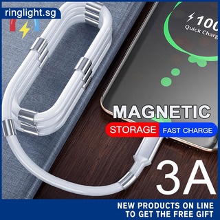 Fast charging cableMagic magnetic Absorption Cable Data Charger Cable  18W Magnetic for ios micro