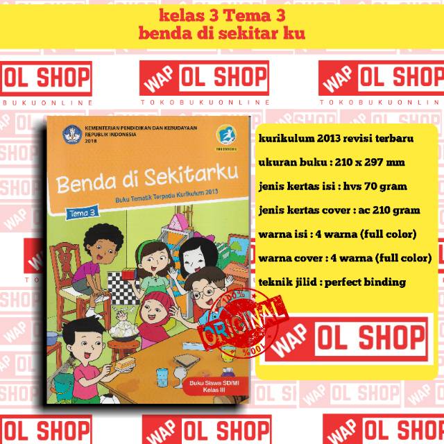 Thematic Book Sd Class 3 To Theme 3 Observation In My 2013 Curriculum 2013 Revised Shopee Singapore