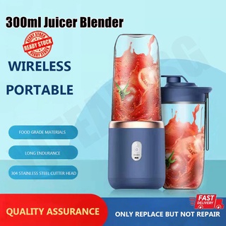🔥24h shipping🔥300ML Electric Juicer Blender Portable USB Rechargeable Mini Home Wireless fruit juicer machine Food Processor Maker Juice Extract 电动榨汁机