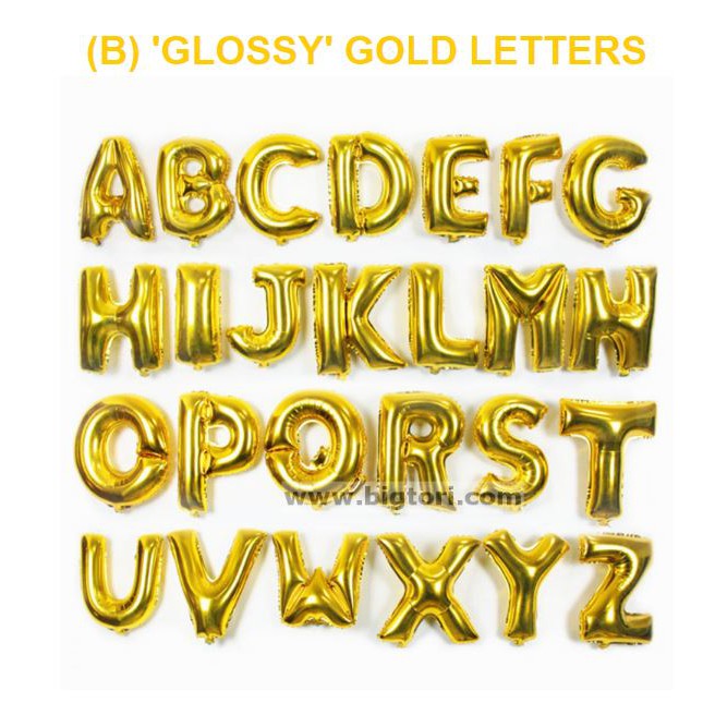 balloon alphabet letters