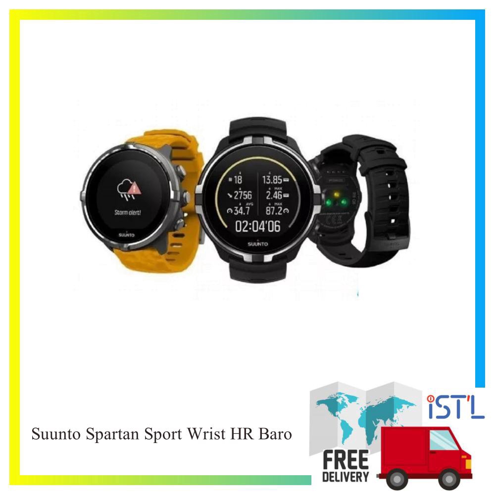 Suunto Spartan Sport Wrist Hr Baro Watch Stealth Amber Shopee Singapore