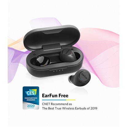 earfun free bluetooth 5.0 earbuds with wireless charging case