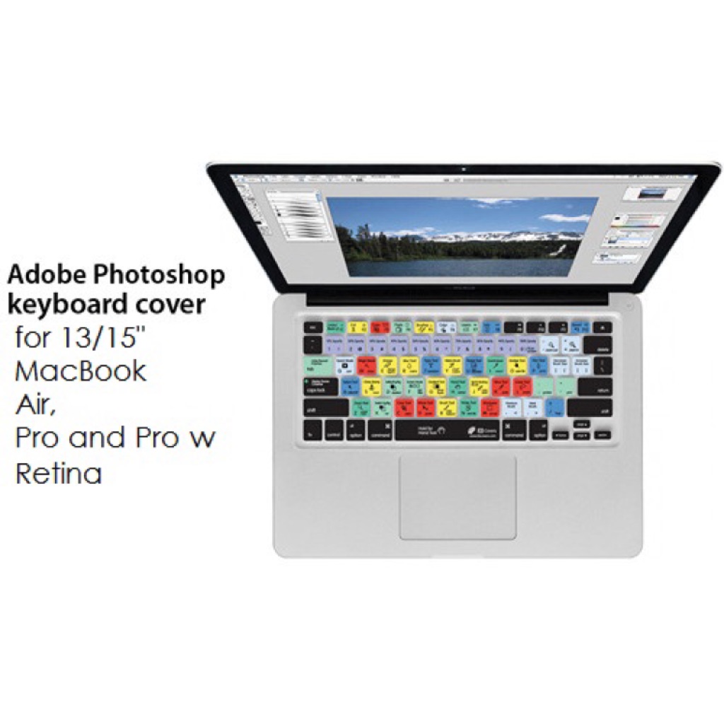 Adobe Photoshop Illustrator Shortcut Macbook Keyboard Cover 13 15 Pro Air Retina Shopee Singapore
