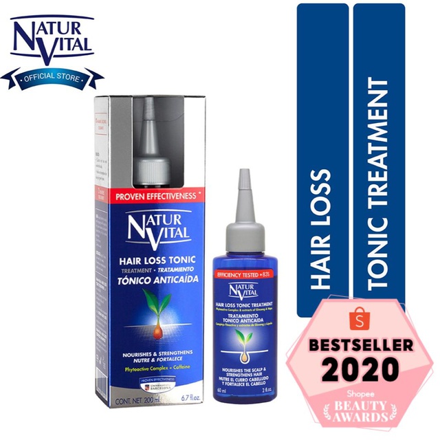 NaturVital Hair Loss Tonic Treatment (200ml/60ml) Shopee Singapore