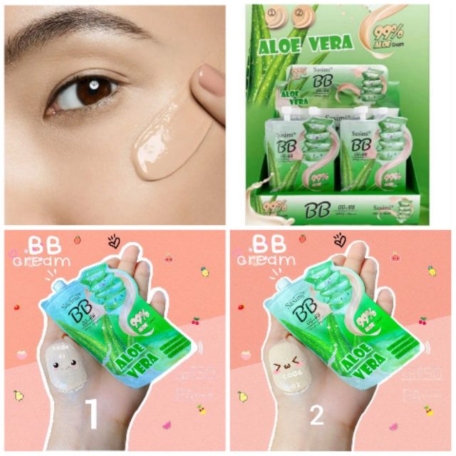 sasimi bb cream aloe vera