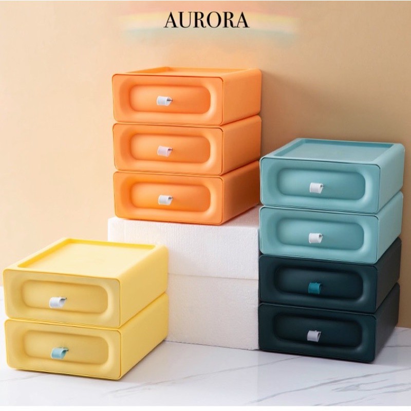 Aurora Official SG Seller READY STOCK Japanese Style Stackable Drawer